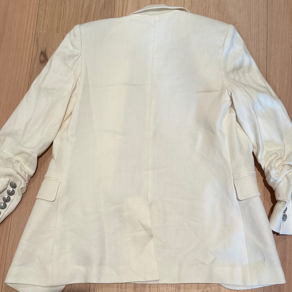 Veronica Beard Beacon Cream/Ivory Double-Breasted Blazer Size 2 - Picture 7 of 7